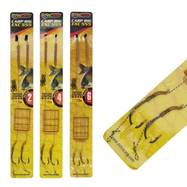 Exc 555 sazan boili takımı teflon iğneli 25lb no:2
