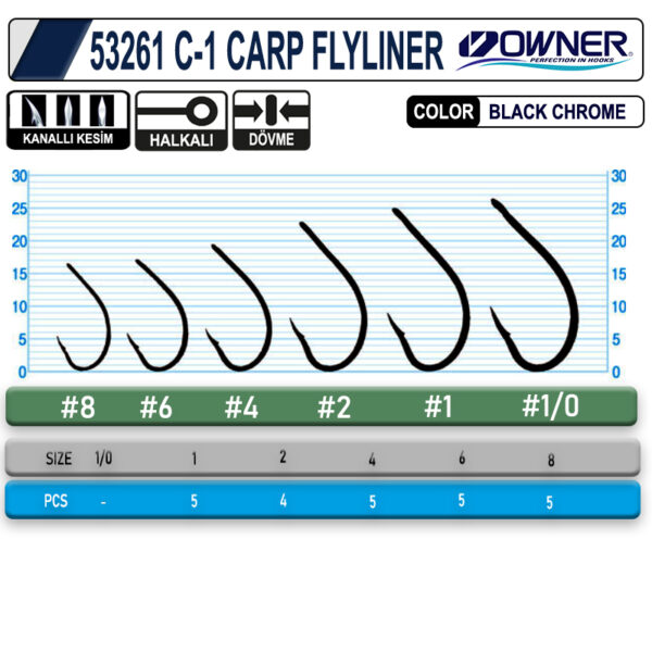OWNER 53261 C-1 CARP FLYLINER - Image 2