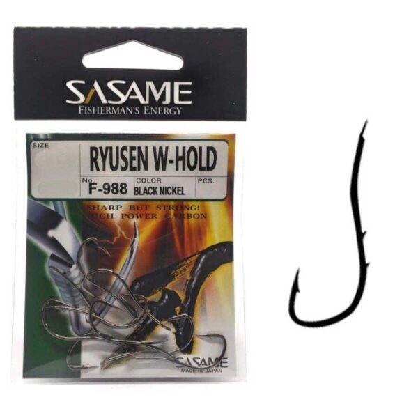Sasame Ryusen W-hold Black F-988 Serisi Olta İğnesi 8