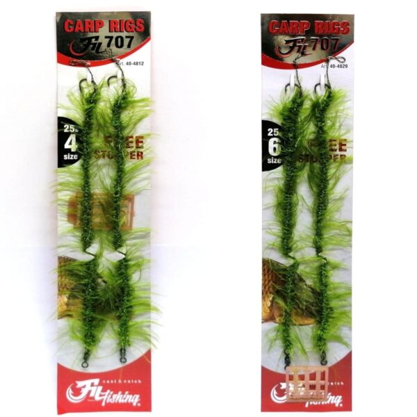 Carp Rigs 707 # 2 2li Hazır Takım SİZE 4